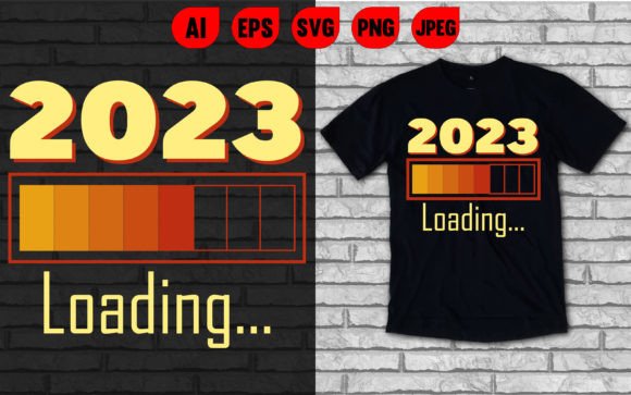 2023 Loading Typography T-shirts: A Modern Graphics Asset