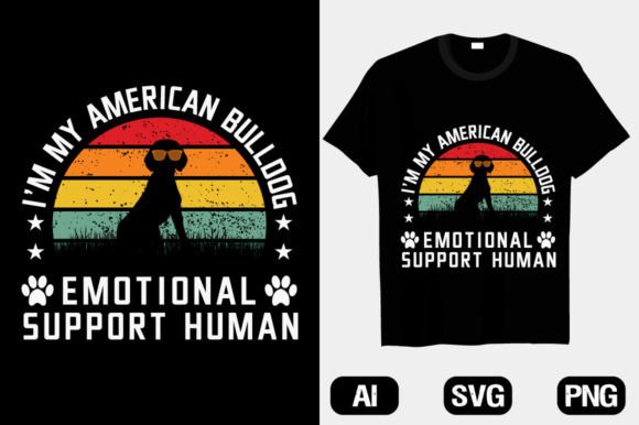 American Bulldog Dog Retro T-shirt: A Versatile Graphic