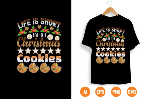 Christmas T-shirt Design 28: A Festive Graphic Asset for Print Templates