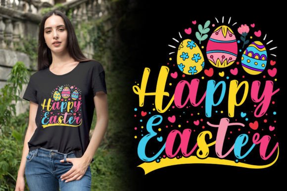 Crafting a Happy Easter Day T-Shirt Design