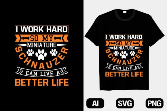 Crafting With the Miniature Schnauzer T-Shirt Graphic