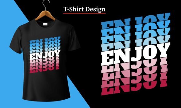 Enjoy: A Versatile Typography T-Shirt Design for Creative Sellers