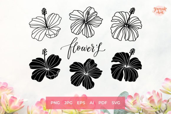 Flower SVG Bundle for T-Shirt Designs and Graphics