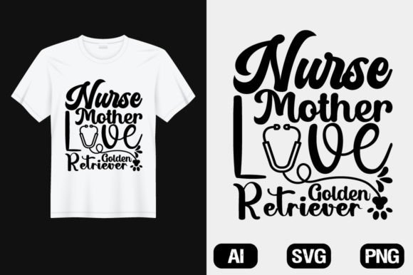 Golden Retriever Dog SVG Graphic for T-Shirt Designs