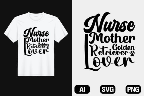 Golden Retriever Nurse T-Shirt Design Review