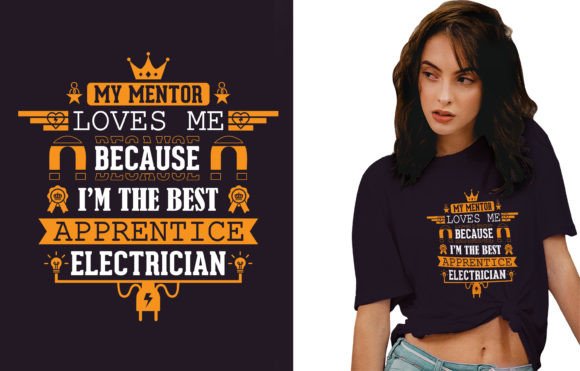 How the Electrician Typography T-shirt Graphics Elevates Brand Visuals