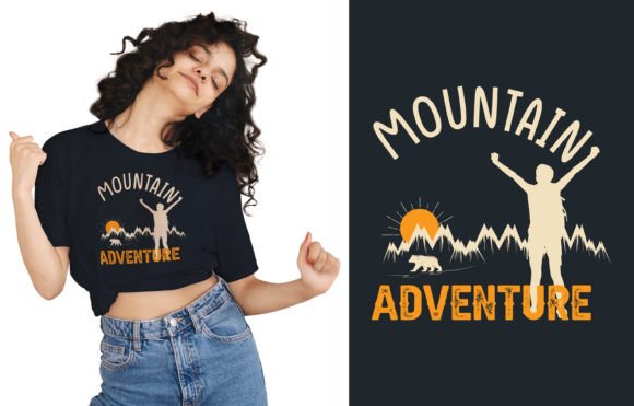 Mountain Hiking Adventure Tshirt: A Graphic Asset Review for T-Shirt Designs