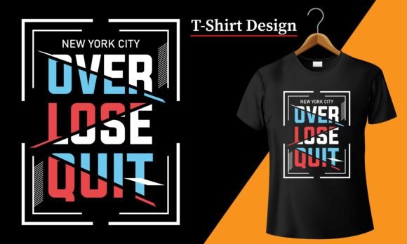 Over NY City: A Bold Graphic for T-Shirt Designs