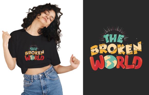 Using the Broken World Graphic for Your T-Shirt Designs & Craft Business